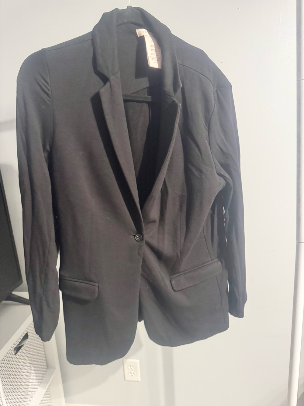 Philosophy Black Single-Button Blazer
